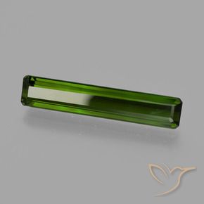 2.83 ct Green Tourmaline Stone, Natural Tourmaline in Octagon Facet Shape for Sale