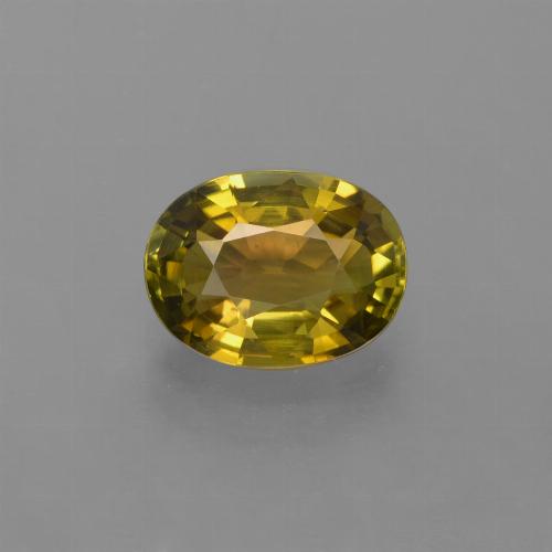 Warm Brown Tourmaline Gem - 1.5ct Oval Facet (ID: 416470)