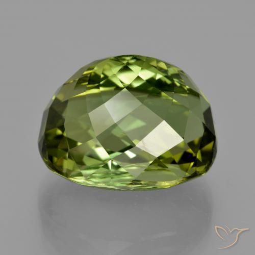 Tourmaline Gemstone in 17.4 x 14.5 mm Size for Sale, Tourmaline Stone in Forest Green Color