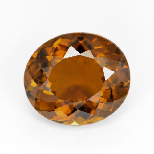 Medium-Dark Brown Tourmaline Gem - 3.7ct Oval Facet (ID: 417211)