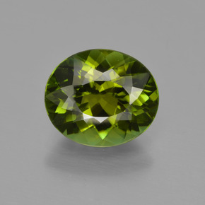 Medium Green Tourmaline Gem - 2.5ct Oval Facet (ID: 417215)