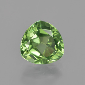 1.86 ct Green Tourmaline Stone, Natural Tourmaline in Trillion Facet Shape for Sale