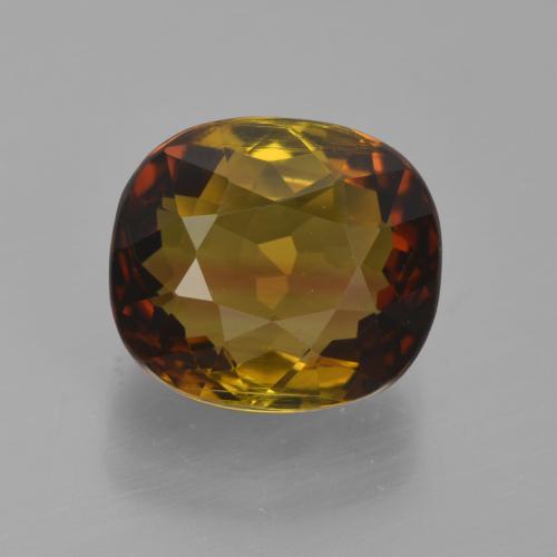 Medium-Dark Brown Tourmaline Gem - 4.7ct Cushion-Cut (ID: 417490)
