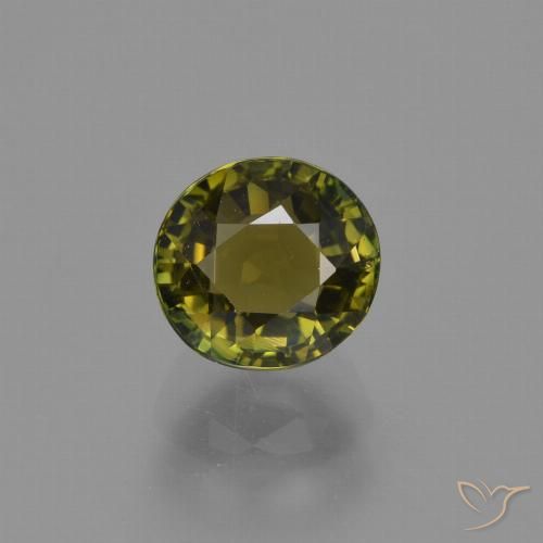 1.30ct Natural Warm Green Tourmaline, Oval, VS