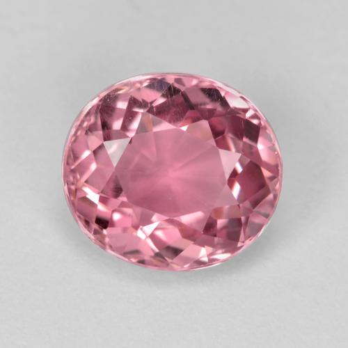 Rosado intenso Turmalina Gema - 1.4ct Forma ovalada (ID: 419551)