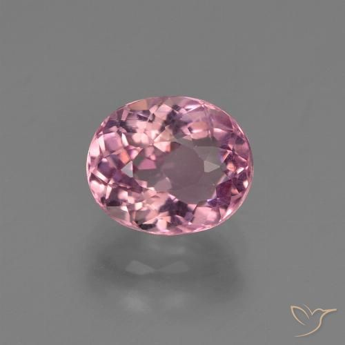 Medium Magenta Турмалин Камень - 1.4ct Фасетный Овал (ID: 419558)