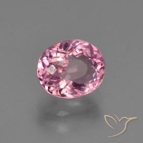 1.43 ct Pink Tourmaline Stone, Natural Tourmaline in Oval Facet Shape for Sale