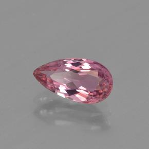 1.08 ct Pink Tourmaline Stone, Natural Tourmaline in Pear Facet Shape for Sale