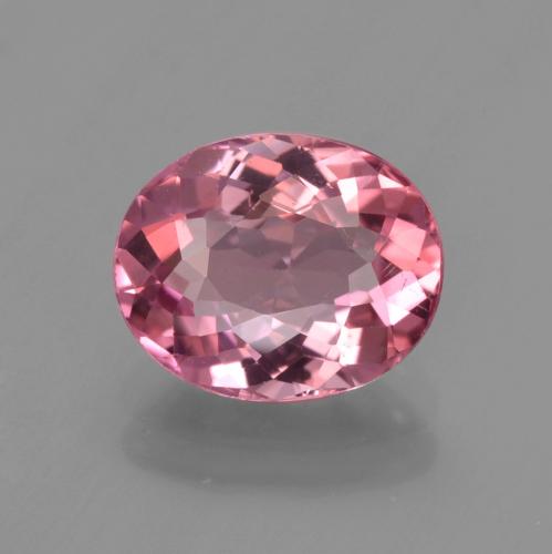 Ярко-розовый Турмалин Камень - 2.2ct Фасетный Овал (ID: 419683)