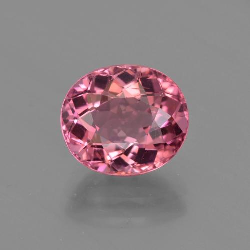 Turmalina Rosa oscuro Ovalada de 2.6 ct de Mozambique, dimensión 9 x 7,9mm, piedra preciosa natural No tratado, claridad VS, Turmalina Forma ovalada de 1 pieza, dureza de Mohs de 7 - 7.5 Adecuado para joyas de uso diario , Simboliza la protección, Photo A