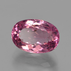 3.39 ct Pink Tourmaline Stone, Natural Tourmaline in Oval Facet Shape for Sale