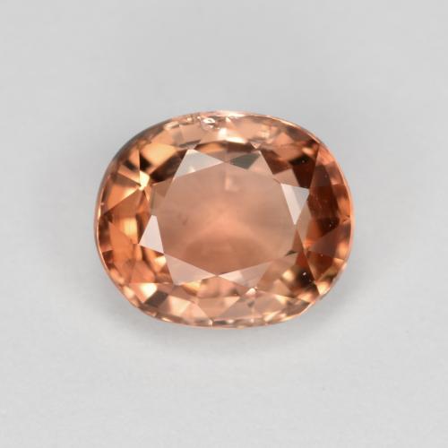 Светло-оранжевый Турмалин Камень - 1.1ct Фасетный Овал (ID: 419813)
