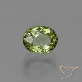 1.00 ct Green Tourmaline Stone, Natural Tourmaline in Oval Facet Shape for Sale