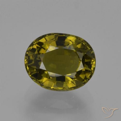 Deep Green Tourmaline Gem - 1.2ct Oval Facet (ID: 419849)