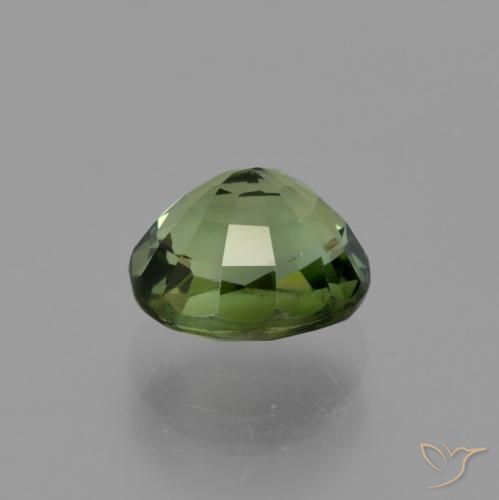 Tourmaline Gemstone in 6.5 x 5.8 mm Size for Sale, Tourmaline Stone in Deep Green Color