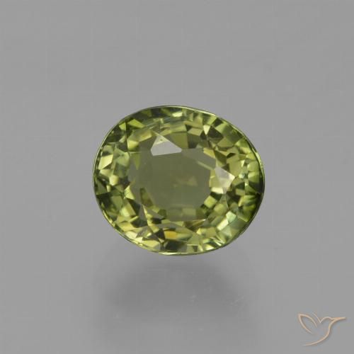 1.14ct Natural Forest Green Tourmaline, Oval, VVS
