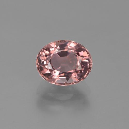 Оранжево-розовый Турмалин Камень - 1ct Фасетный Овал (ID: 419890)