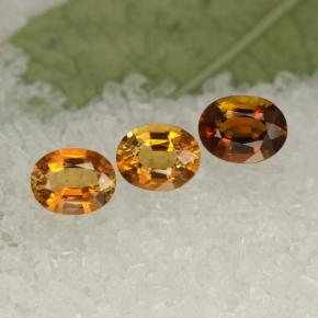 Золотисто-коричневый Турмалин Камень - 0.4ct Фасетный Овал (ID: 419920)