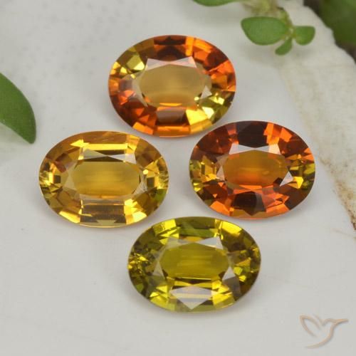Lot de 4pcs Tourmaline s Brun oval facet du Mozambique - Taille 5,5 x 4,2mm, poids total 1,53 ct / moyenne 0,38 ct chaque, couleur : Brun moyen-foncé, dureté de Mohs 7 à 7.5 convient aux bijoux de tous les jours, pierre de sagesse, Année de la pierre précieuse du tigre, Photo A