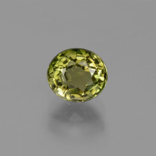 Yellowish Green Tourmaline Gem - 1ct Oval Facet (ID: 419932)