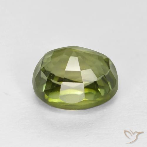 Tourmaline Gemstone in 5.9 x 5.6 mm Size for Sale, Tourmaline Stone in Deep Green Color