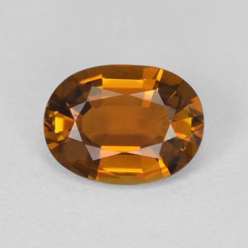Marrón dorado Turmalina Gema - 0.8ct Forma ovalada (ID: 420015)