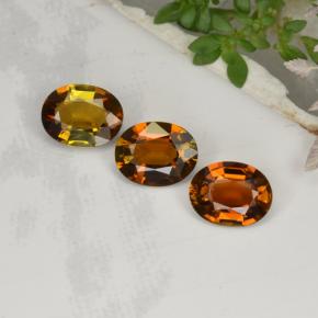 Orangeish Brown Tourmaline Gem - 0.9ct Oval Facet (ID: 420022)
