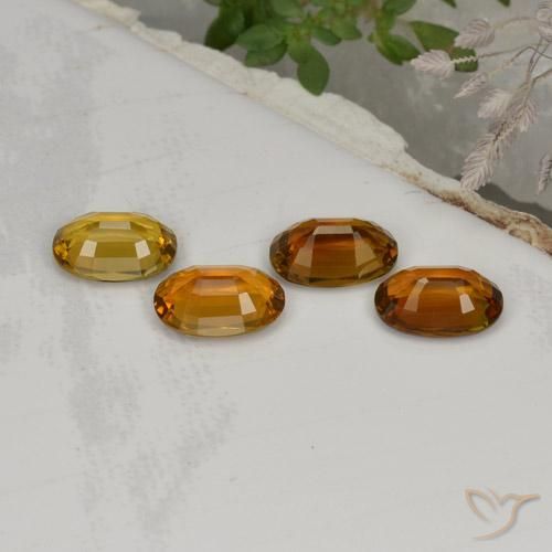 Tourmaline Gemstones in 7.3 x 5.3 mm Size for Sale, Tourmaline Stones in Deep Cinnamon Brown Color