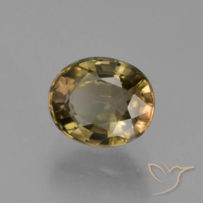 1.34 ct Brown Tourmaline Stone, Natural Tourmaline in Oval Facet Shape for Sale
