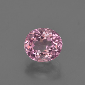 Bubblegum Pink Турмалин Камень - 1.3ct Фасетный Овал (ID: 421523)