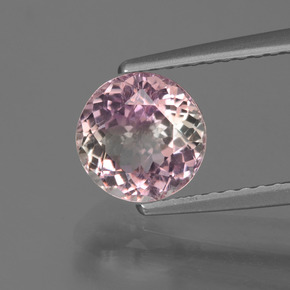 1.3ct Round Facet Light Pink Tourmaline Gem for sale 1.3ct Round Facet Light Pink Tourmaline Gem (ID: 424170)