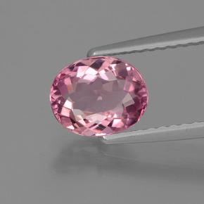 Fruit Punch Red Turmalin Edelstein - 1.1ct Oval facettiert (ID: 424175)