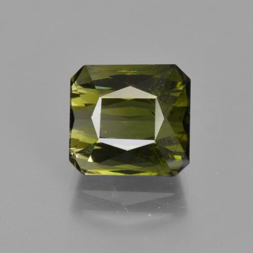 3.18 ct Green Tourmaline Gemstone, Tourmaline Gem in Octagon / Scissor Cut Shape for Sale.