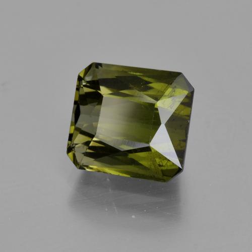 3.18 ct Green Tourmaline Stone, Natural Tourmaline in Octagon / Scissor Cut Shape for Sale