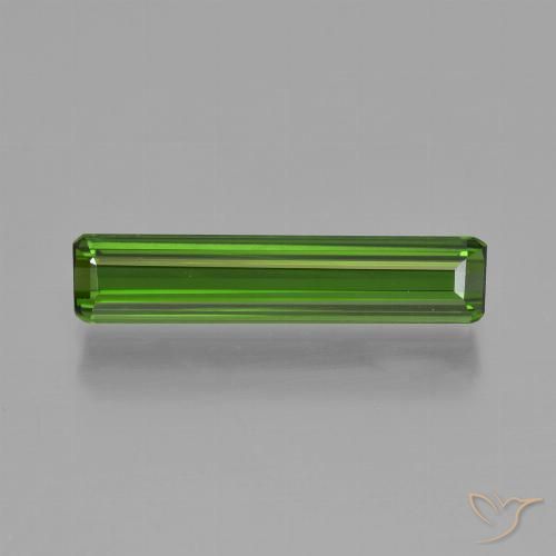 1.86ct Natural Forest Green Tourmaline, Emerald Cut, VVS