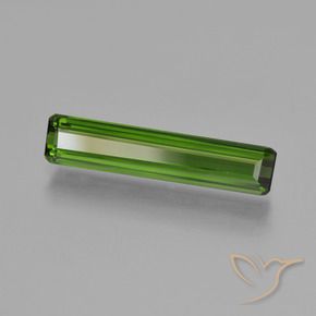 1.86 ct Green Tourmaline Stone, Natural Tourmaline in Octagon Facet Shape for Sale
