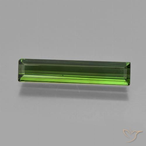 1.75ct Natural Deep Green Tourmaline, Emerald Cut, VVS-VS