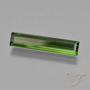 1.75 ct Green Tourmaline Stone, Natural Tourmaline in Octagon Facet Shape for Sale