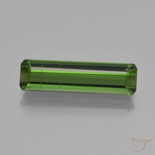 2.11ct Natural Deep Green Tourmaline, Emerald Cut, VS-SI