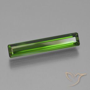 2.40 ct Green Tourmaline Stone, Natural Tourmaline in Octagon Facet Shape for Sale