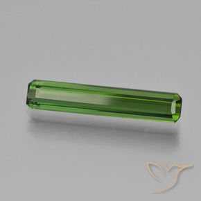 2.20 ct Green Tourmaline Stone, Natural Tourmaline in Octagon Facet Shape for Sale