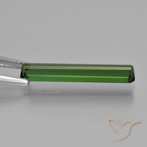 Tourmaline Gemstone in 19.6 x 3.8 mm Size for Sale, Tourmaline Stone in Dark Green Color