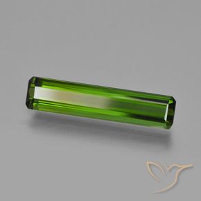 2.33 ct Green Tourmaline Stone, Natural Tourmaline in Octagon Facet Shape for Sale