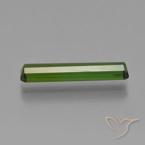Tourmaline Gemstone in 19 x 4.2 mm Size for Sale, Tourmaline Stone in Dark Earthy Green Color