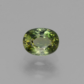 Light Forest Green Турмалин Камень - 0.7ct Фасетный Овал (ID: 434243)