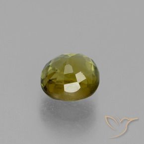 Tourmaline Gemstone in 5.5 x 5.2 mm Size for Sale, Tourmaline Stone in Earthy Gold Color