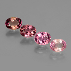 0.8ct Oval Facet Multi Pink Tourmaline Gem for sale 0.8ct Oval Facet Multi Pink Tourmaline Gem (ID: 434348)