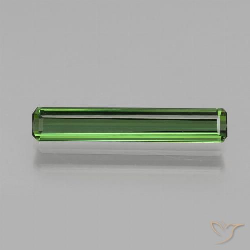 1.40ct Natural Earthy Green Tourmaline, Emerald Cut, VVS