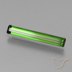 1.54 ct Green Tourmaline Stone, Natural Tourmaline in Octagon Facet Shape for Sale