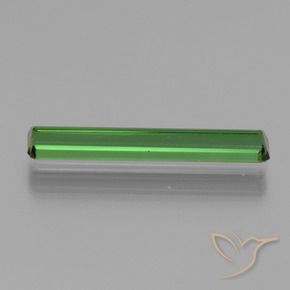 Tourmaline Gemstone in 19.6 x 3 mm Size for Sale, Tourmaline Stone in Deep Green Color